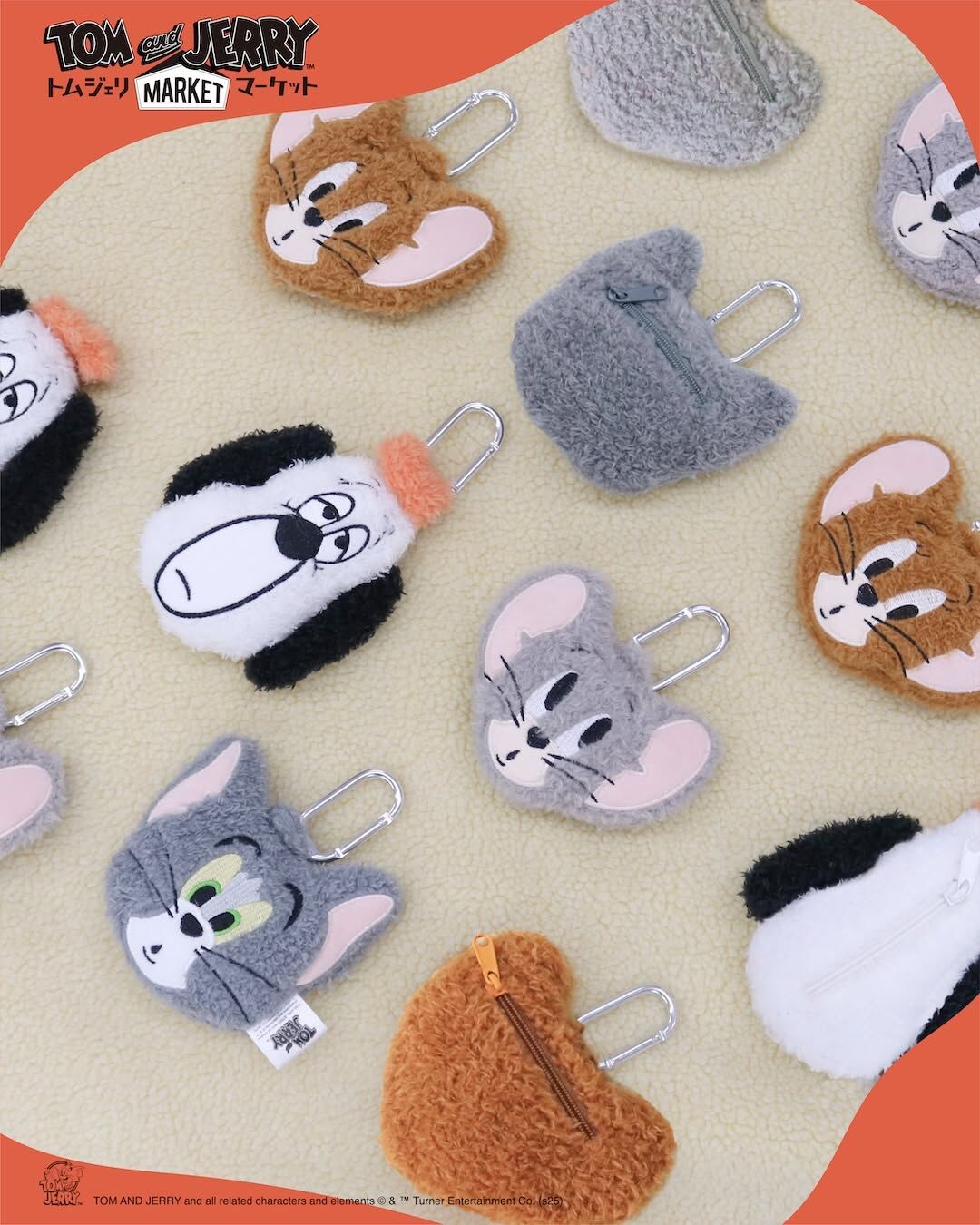 🇯🇵 TOM&JERRY 湯姆貓與傑利鼠 毛絨 零錢包 鑰匙圈 登山扣 / 預購