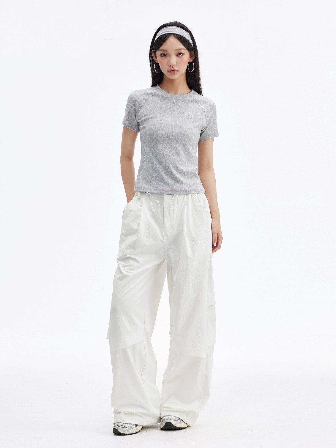 MEDM 側邊皺摺 防潑水 傘兵工裝褲