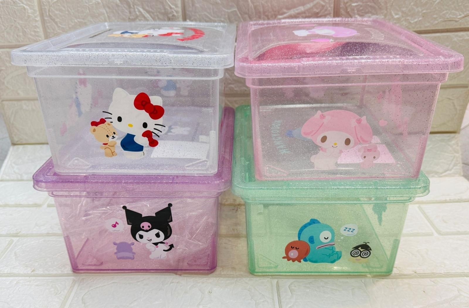 Sanrio 日本製🇯🇵透明閃粉 儲物箱