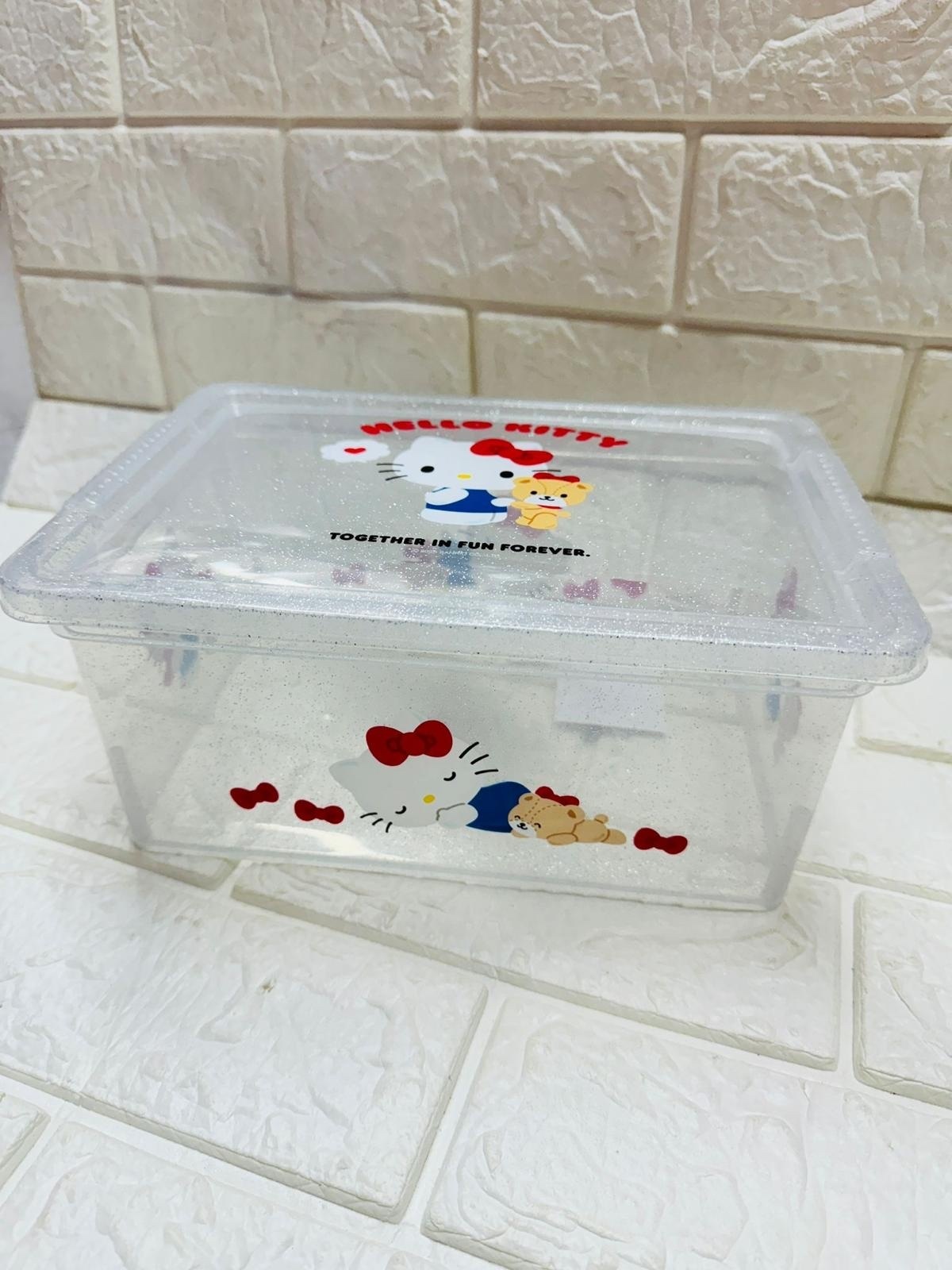 Sanrio 日本製🇯🇵透明閃粉 儲物箱