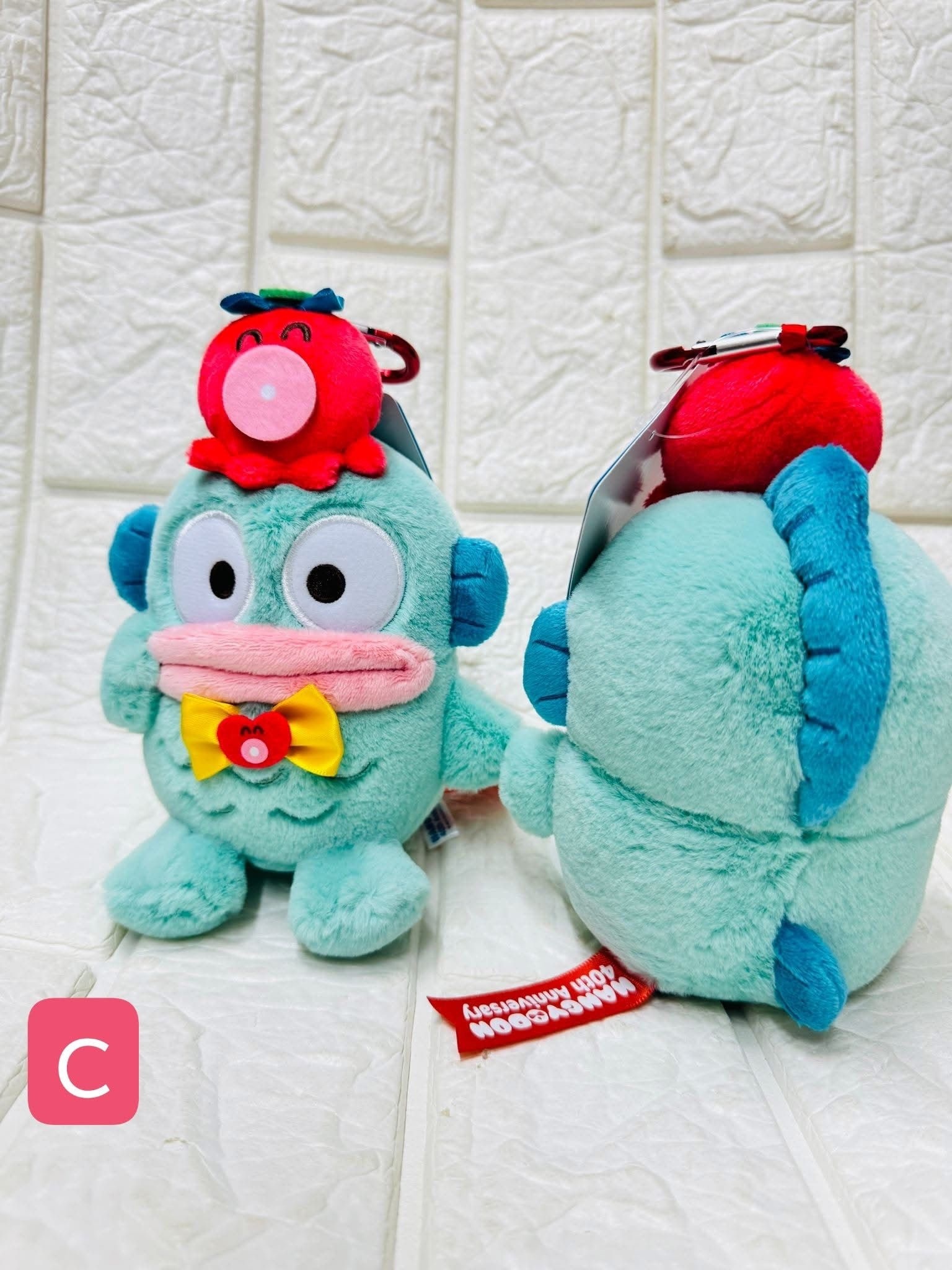 Hangyodon 水怪 小百合心扣掛件