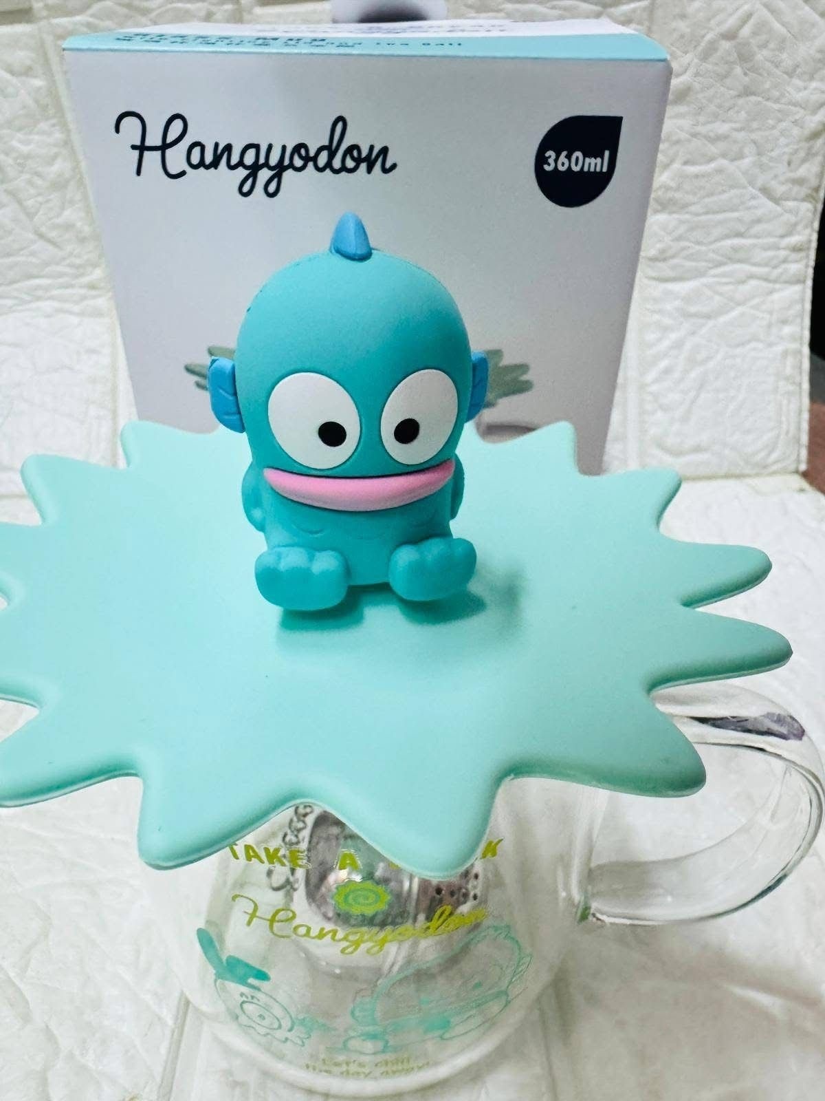 Hangyodon 水怪 玻璃杯連杯蓋及茶隔 360ml