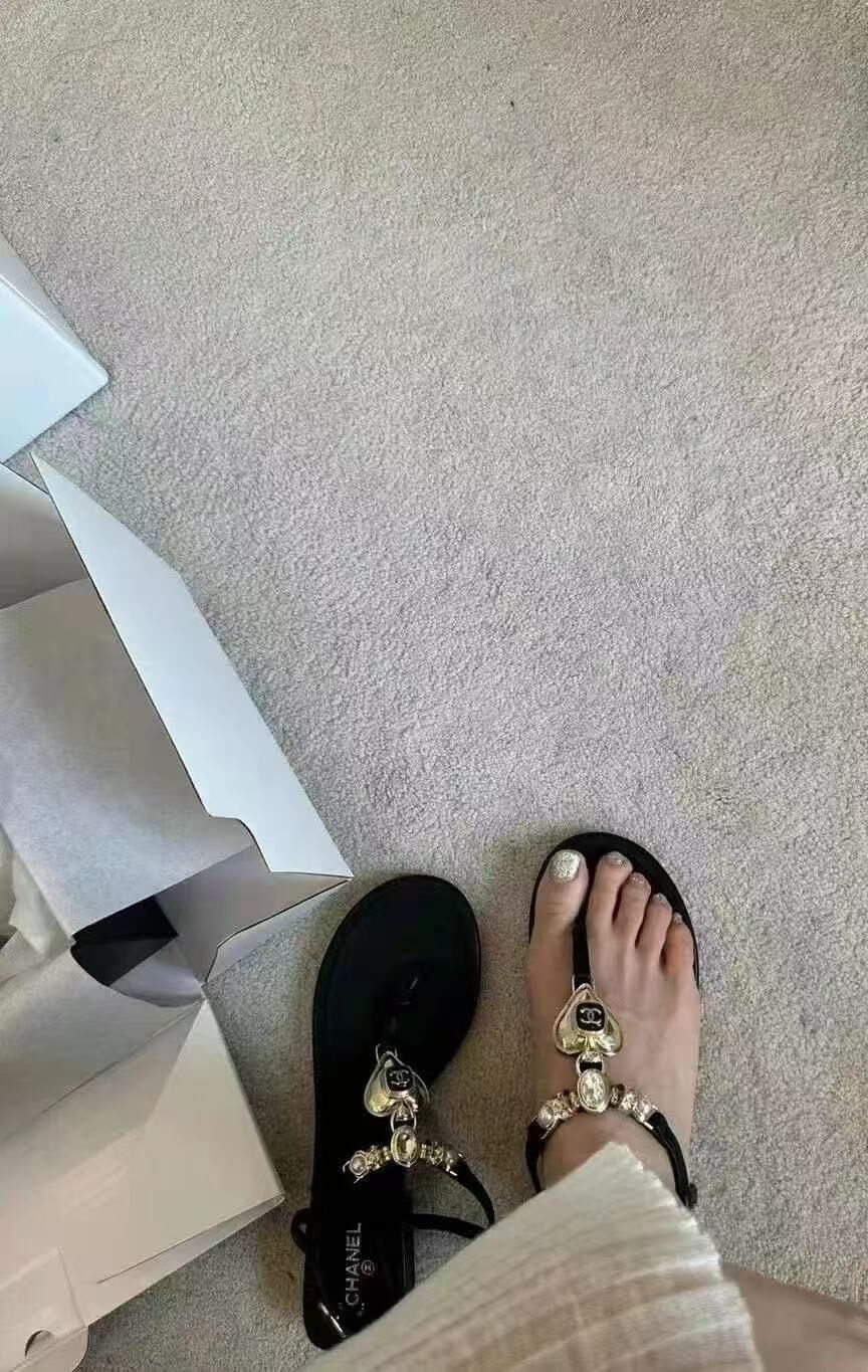 CC 愛心夾腳涼鞋 -T