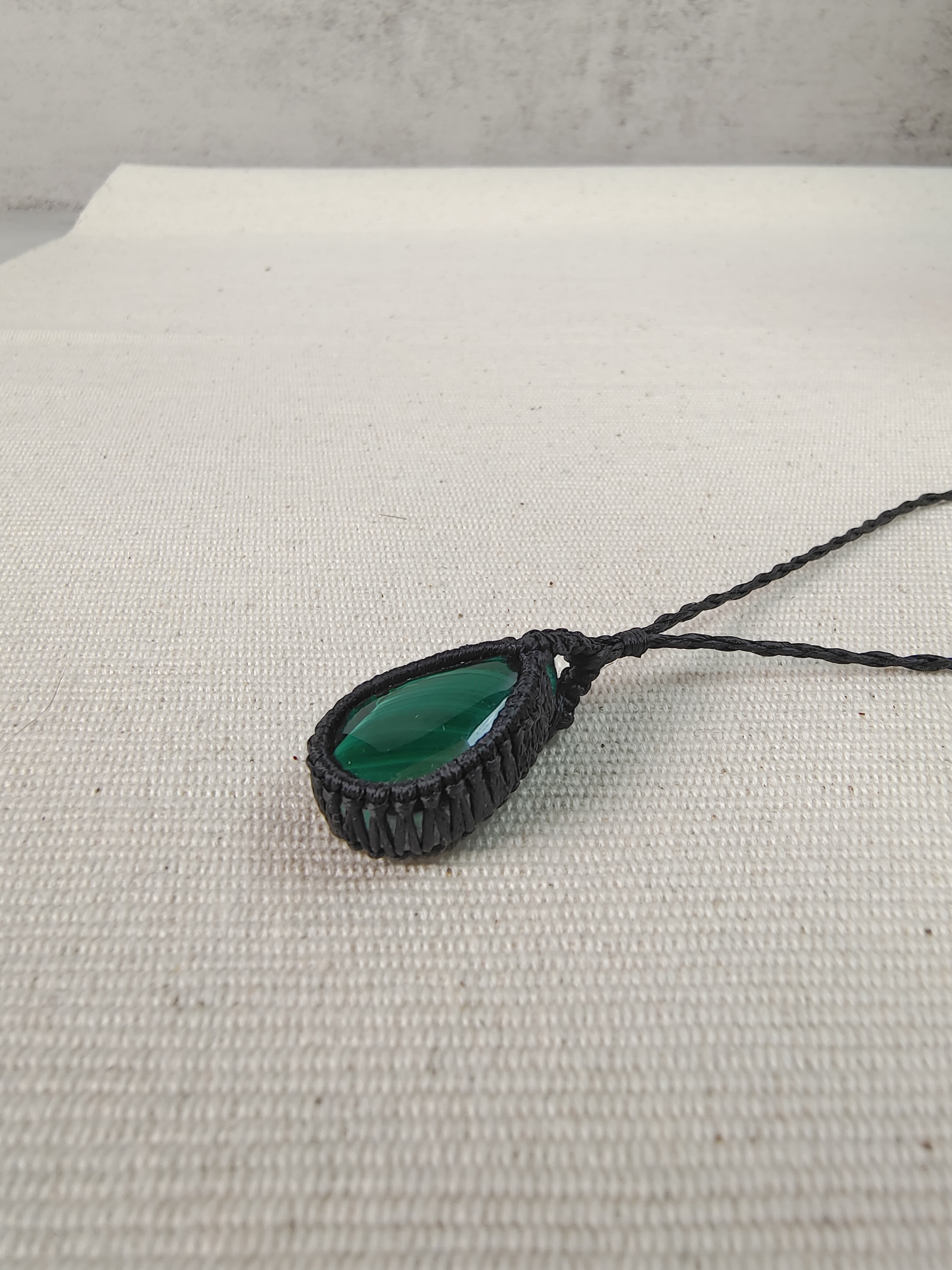 ✨孔雀石 手織頸鏈