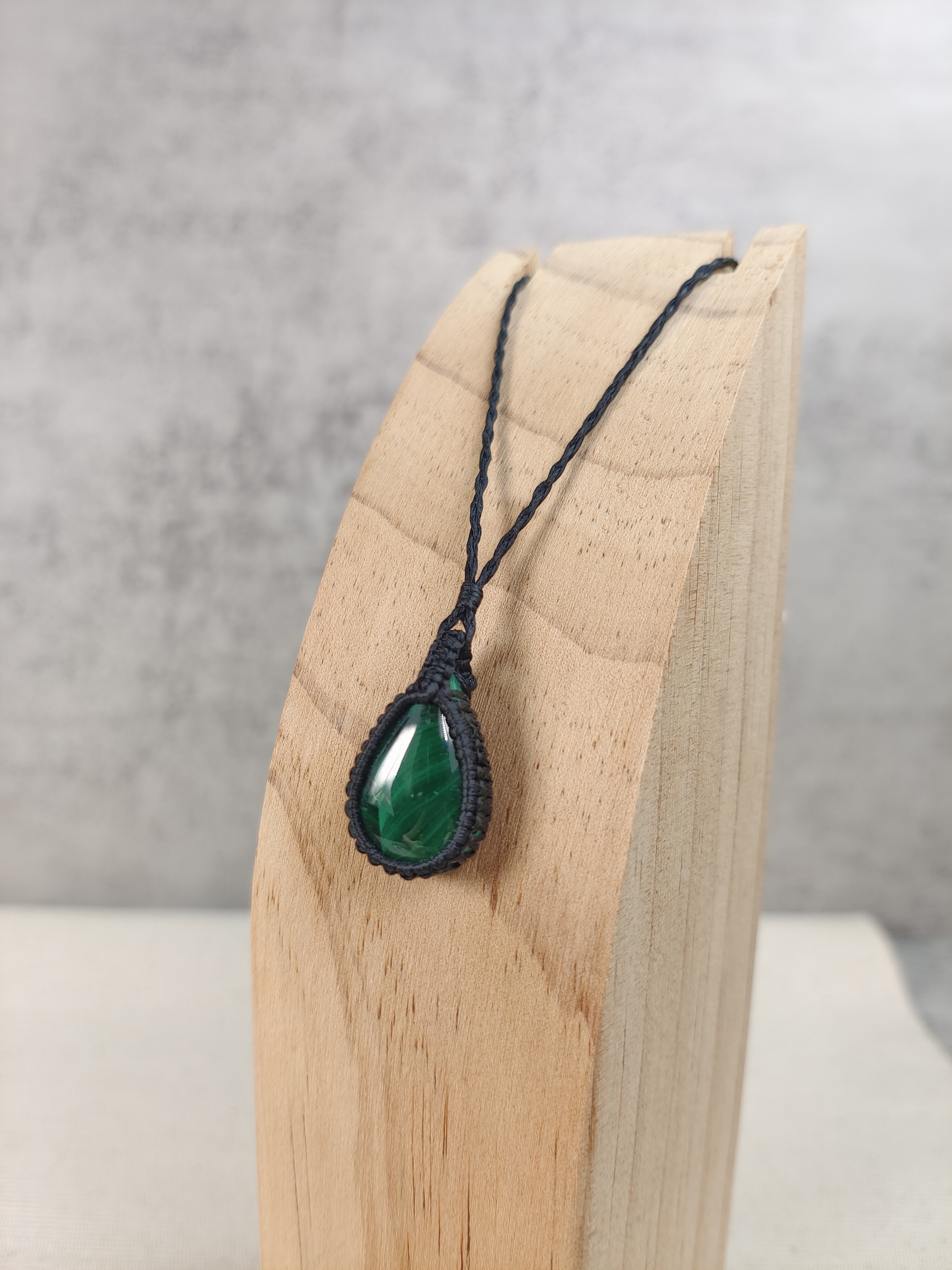 ✨孔雀石 手織頸鏈