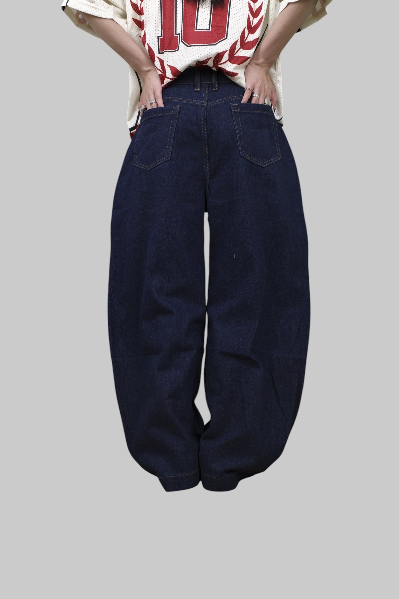 『Always_Good』水洗 Baggy 彎刀 闊腿 牛仔 長褲