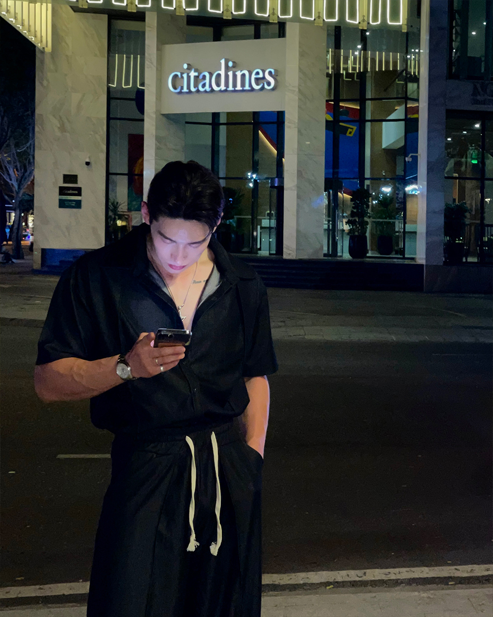 Linel 冰絲牛仔襯衫