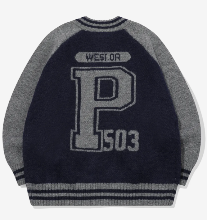 CPGN STUDIO / Portland Reglan knit zip-up / navy /  JUL25