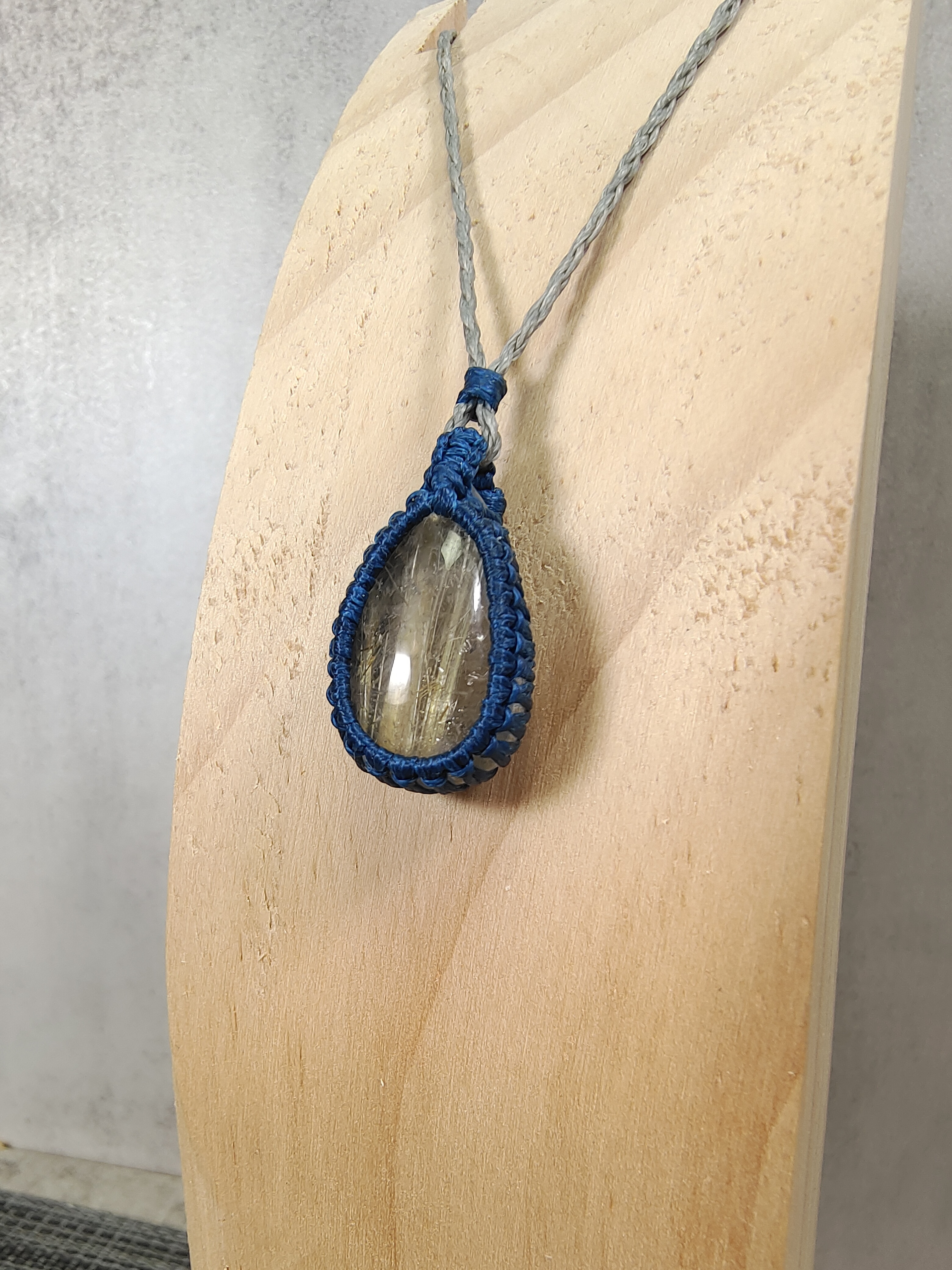 ✨金髮晶 手織頸鏈