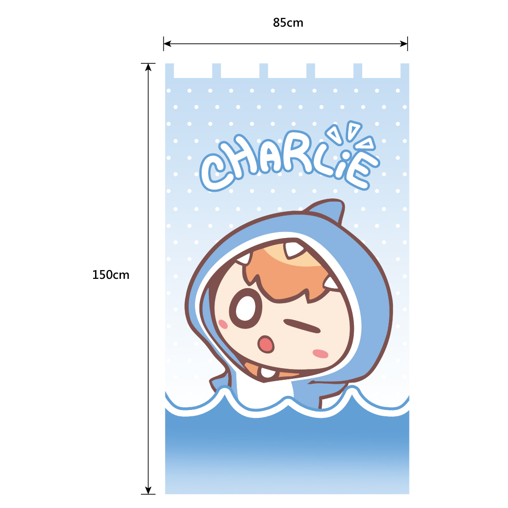 鯊鯊茶里襲來！水藍門簾