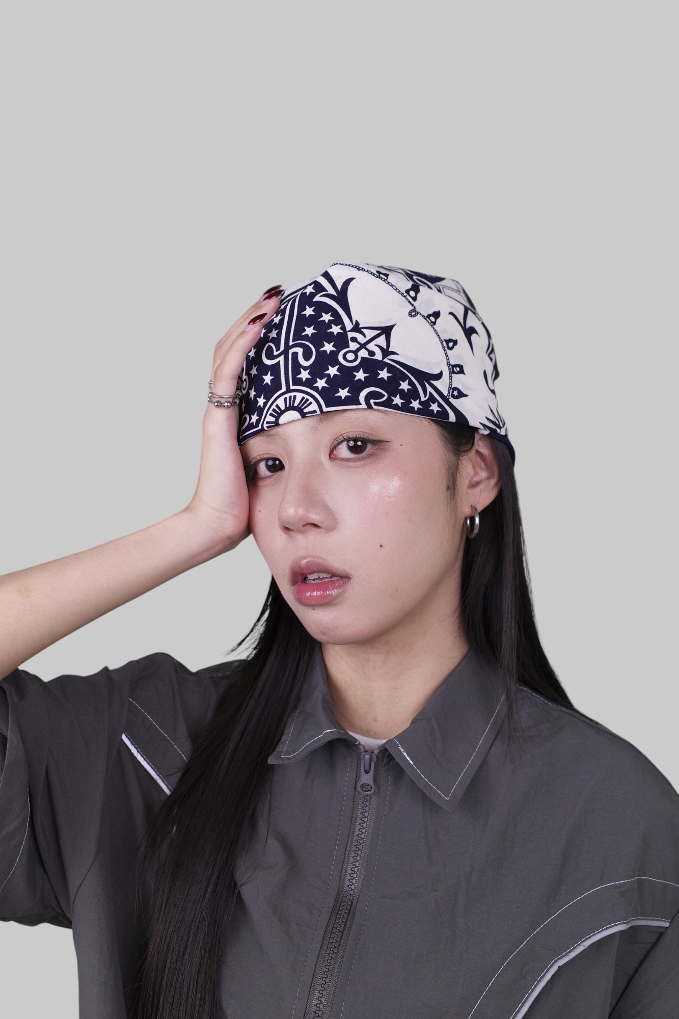 『Always_Good』帆船 日月 絲巾 方巾 頭巾