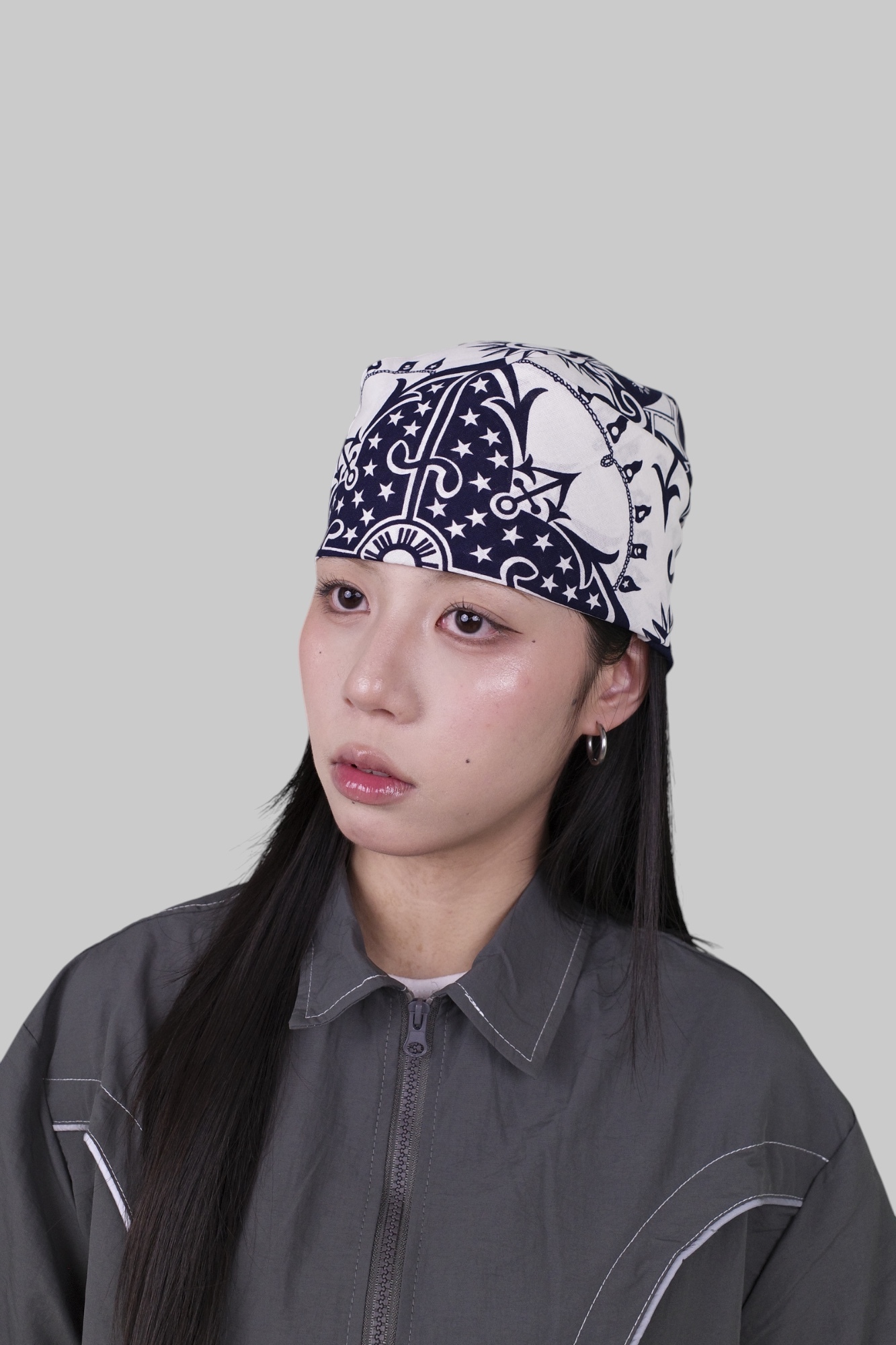 『Always_Good』帆船 日月 絲巾 方巾 頭巾