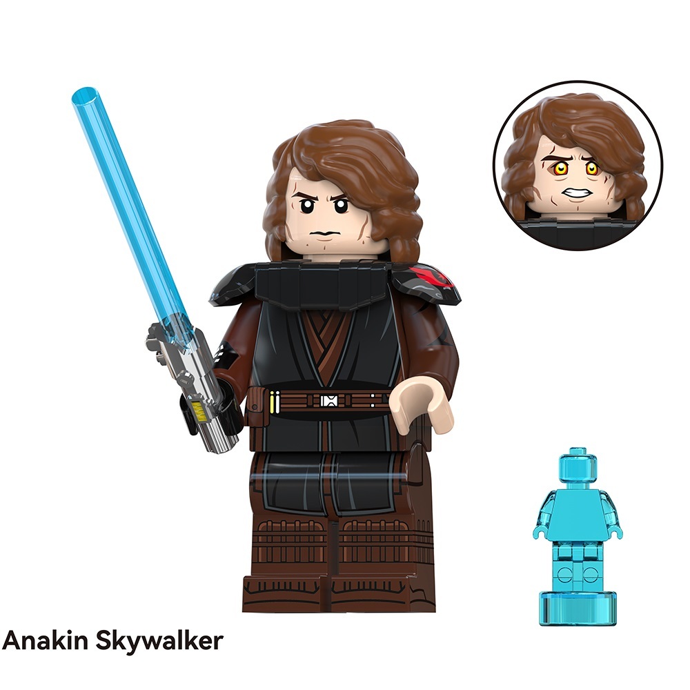 Star Wars Anakin Skywalker Custom Minifigures Minifigs Fit Lego TV6114 TV8120