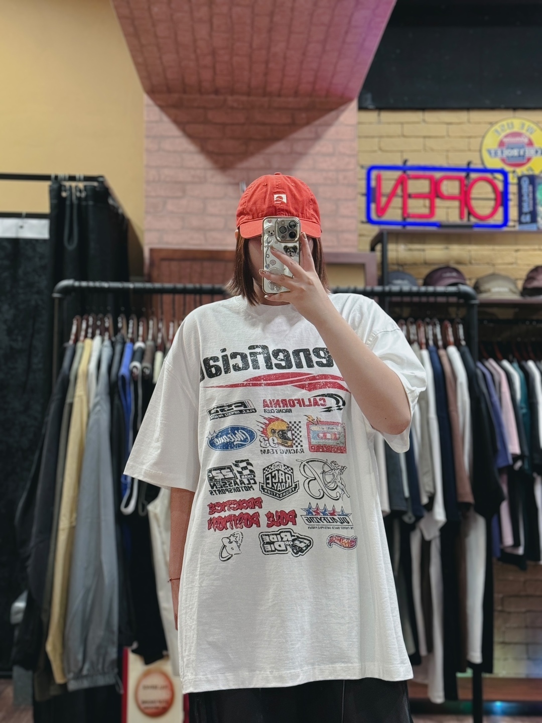 賽道傳奇水洗復古T恤