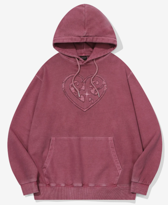 CPGN STUDIO / CP Heart Pigment Hoodie T-shirt / Dustypink /  JUL25