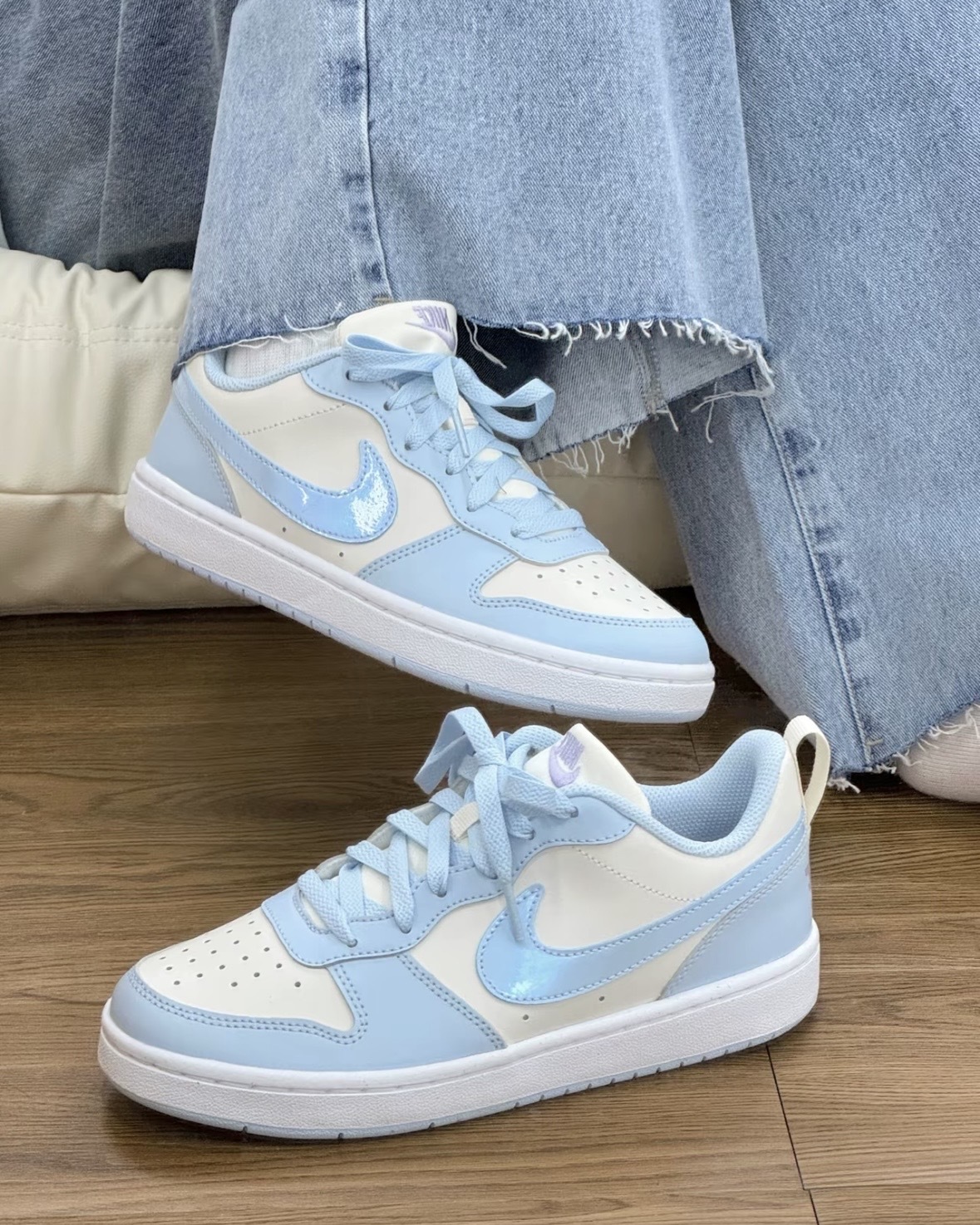 【逢甲 FUZZY】 Nike Court Borough GS "Soft Pearl" 小Dnuk 冰川藍 天空藍 IH4048-001