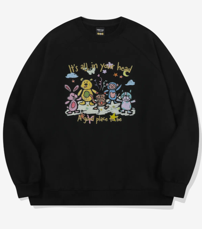 CPGN STUDIO / Friend reglan T-shirt / black  /  JUL25