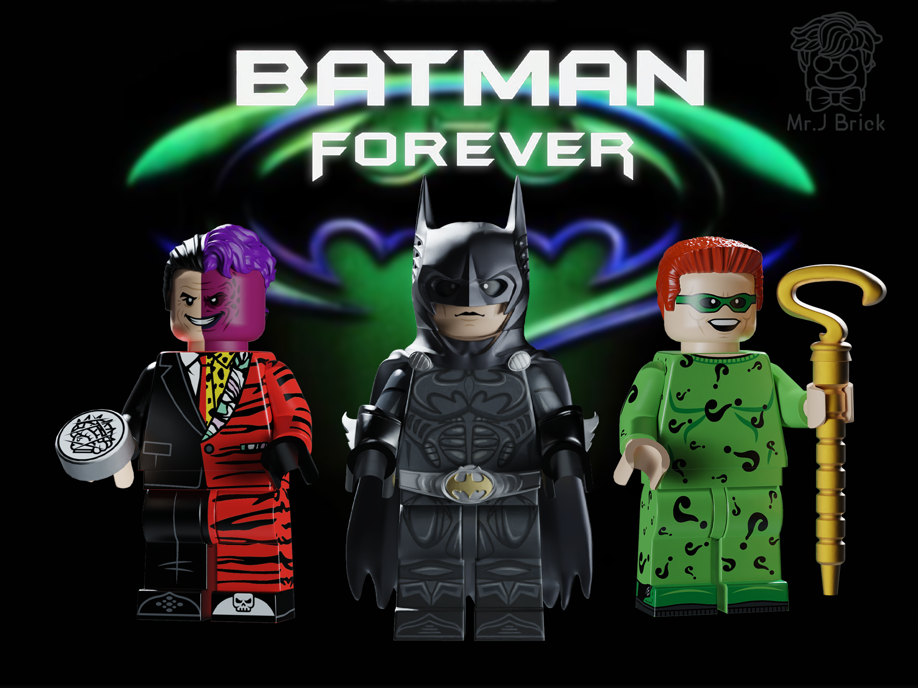[MrJ][Preorder] Batman Forever Set [PADprinted]
