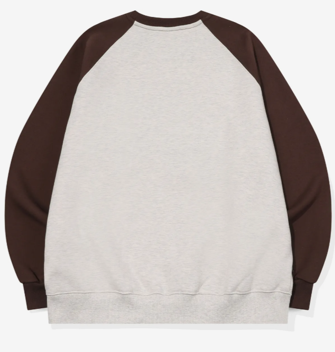 CPGN STUDIO / Cat boucle embroidered Reglan sweatshirt / brown /  JUL25