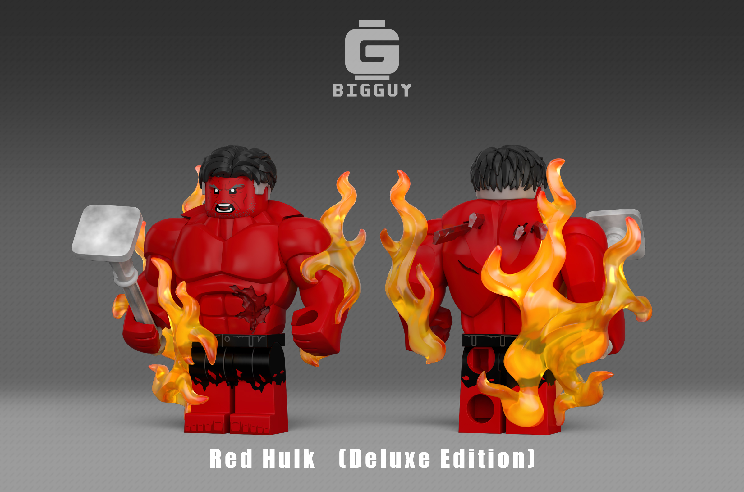 [Bigguy][Preorder] Captain America 4 – Red Hulk Damaged Ver [PADprinted]