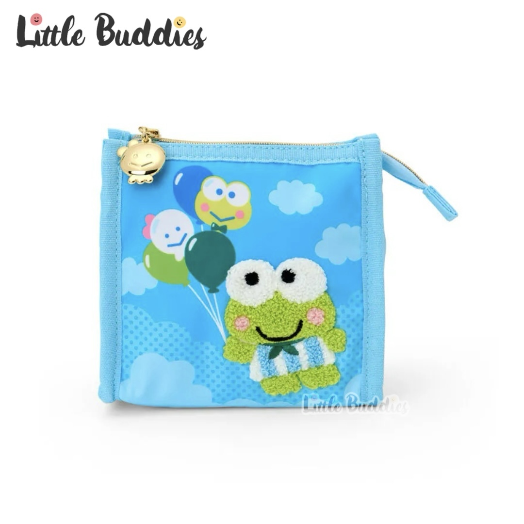 日本 Sanrio AP鴨 & 青蛙仔 夢想飛行 生日系列 - 刺繡款化妝袋