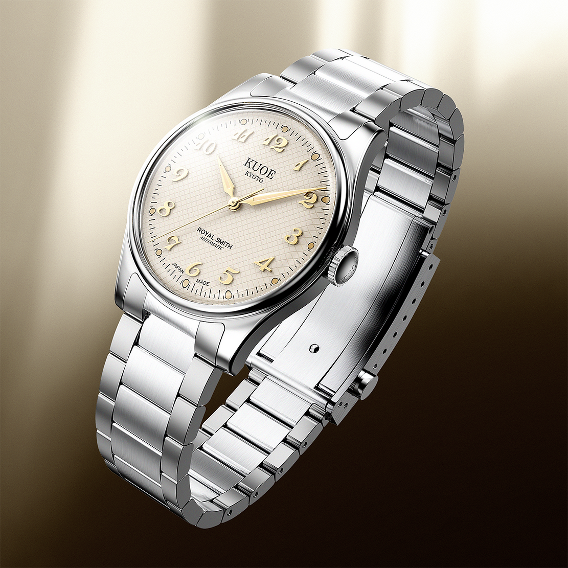 Royal Smith 90-006 Breguet Numerals - Silver Case Ivory Dial