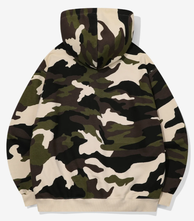 CPGN STUDIO / [2-WAY] camo heavy overfit hoodie zip-up /  JUL25