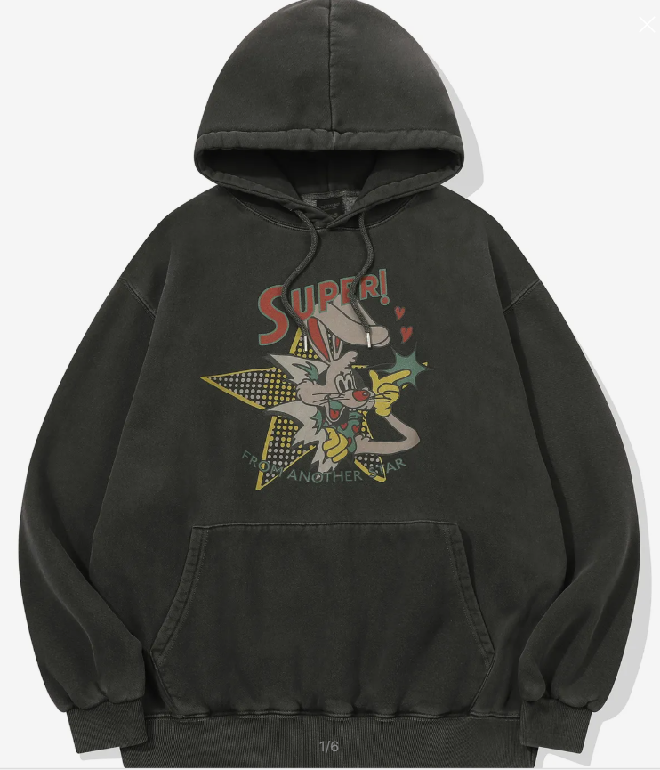 CPGN STUDIO / Superstar 巨星圖案連帽上衣 / 煙燻黑 /  JUL25