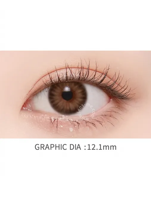 Lensme Akma 1 Day Real Fit Brown｜日拋彩妝隱形眼鏡｜每盒30片