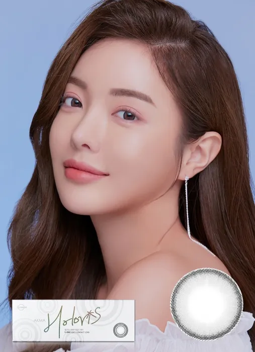 Lensme Akma 1 Day Holoris Mild Gray｜日拋彩妝隱形眼鏡｜每盒30片