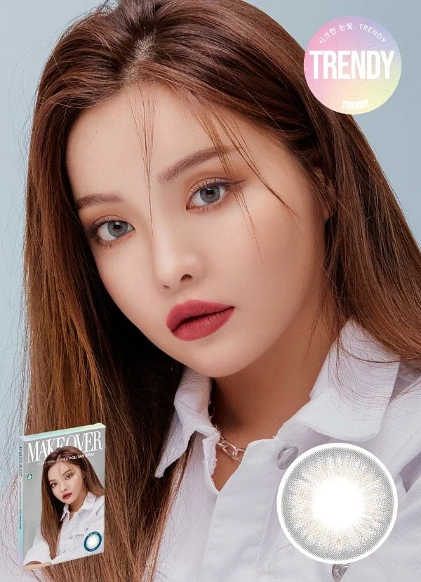Lensme Makeover 1 Day Trendy Politan Gray｜日拋彩妝隱形眼鏡｜每盒4片