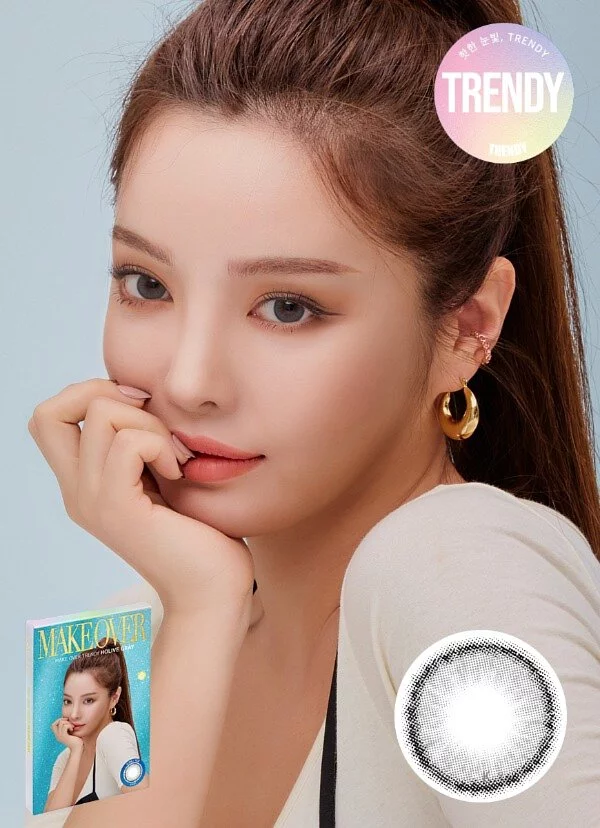 Lensme Makeover 1 Day Trendy Holive Gray｜日拋彩妝隱形眼鏡｜每盒4片