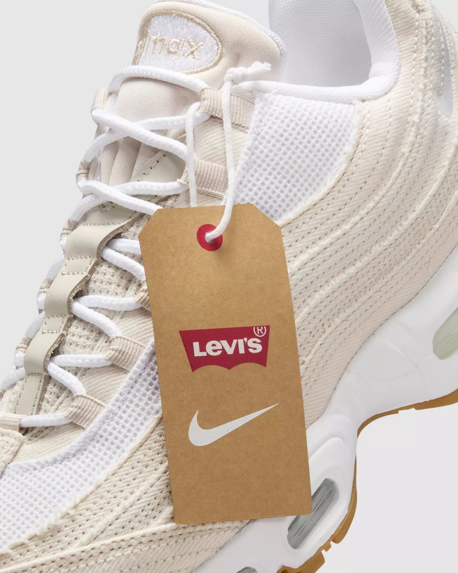 現貨| LEVIS X NIKE AIR MAX 95 Light Orewood Brown/Gym Red/White HM4743-100