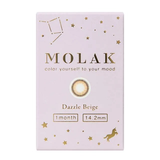 PIA MOLAK 1 Month Dazzle Beige｜月拋彩妝隱形眼鏡｜每盒2片