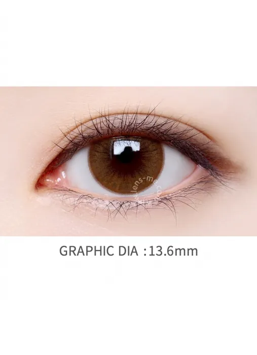 Lensme Velvet Pop Brown｜月拋彩妝隱形眼鏡｜每盒2片