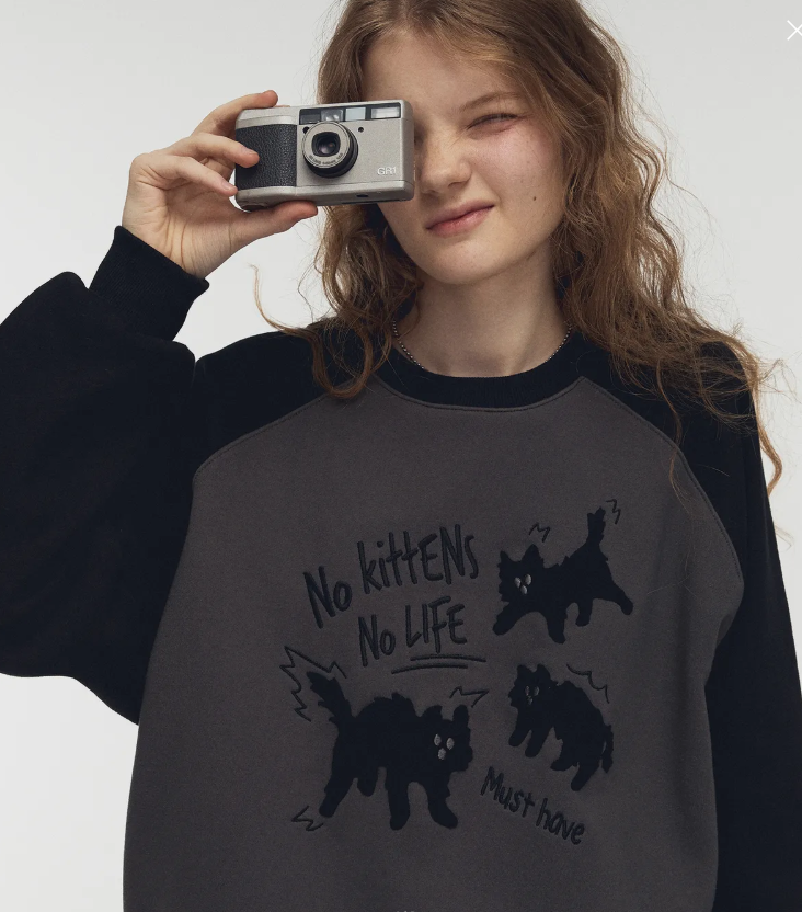 CPGN STUDIO / Cat Reglan sweatshirt / black /  JUL25