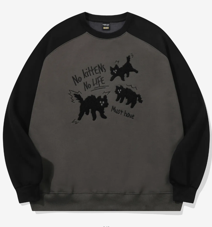 CPGN STUDIO / Cat Reglan sweatshirt / black /  JUL25