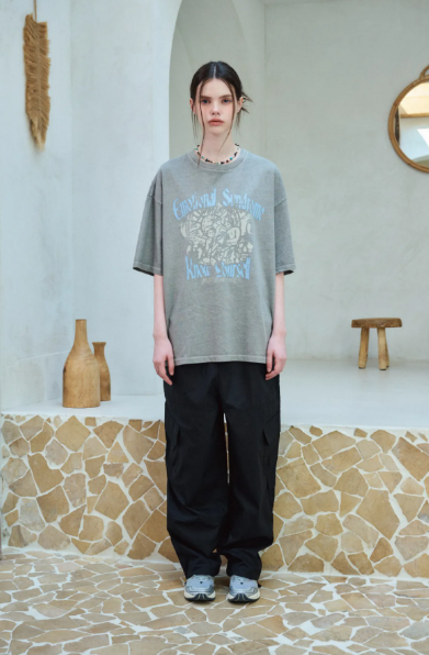 CPGN STUDIO / Emotional Angel Pigment Short T-shirt /  Grey /  JUL25