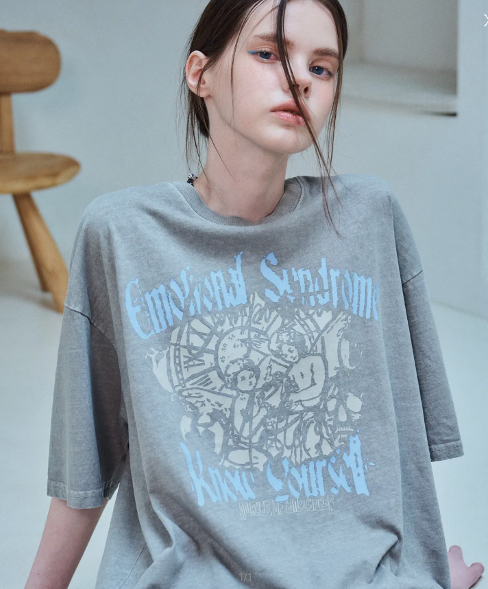 CPGN STUDIO / Emotional Angel Pigment Short T-shirt /  Grey /  JUL25