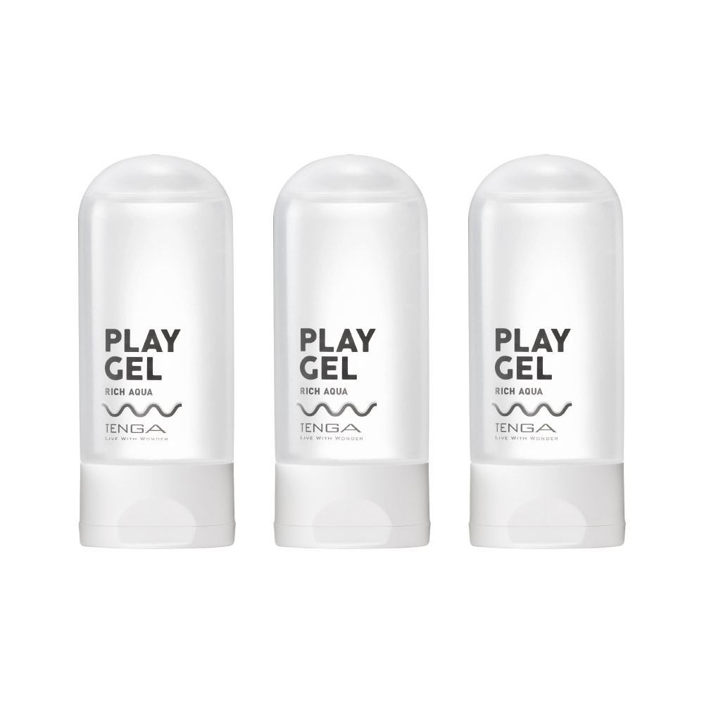 TENGA PLAY GEL 共趣潤滑液 [RICH AQUA/濃厚白] 3入組