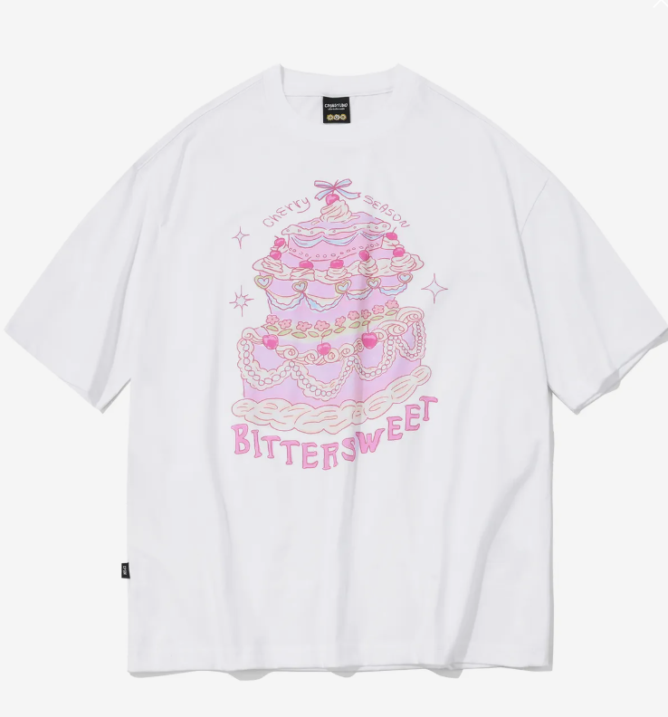 CPGN STUDIO / DTP Cherry Cake Short T-shirt / White /     JUL25