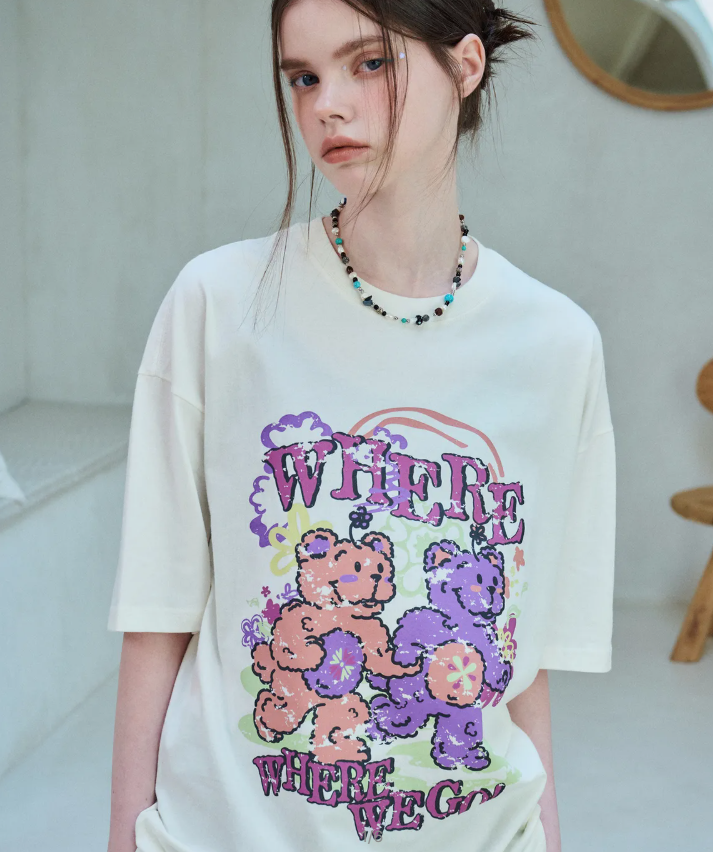 CPGN STUDIO / Everywhere Teddy 短袖T恤 / 奶油白 /   JUL25