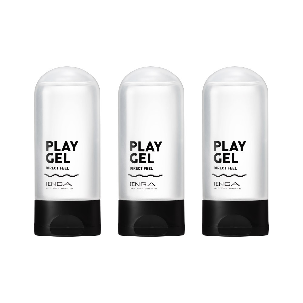 TENGA PLAY GEL 共趣潤滑液 [DIRECT FEEL/刺激黑] 3入組