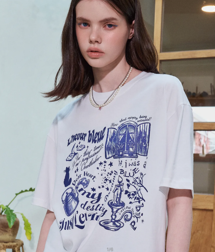 CPGN STUDIO / Blue Hour Short T-shirt / White /   JUL25