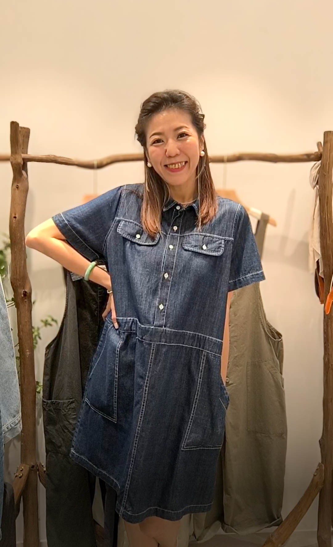 🥰PM_K5821  ▶️牛仔連身裙 👉B:120cm W:124cm H:130cm L:92cm