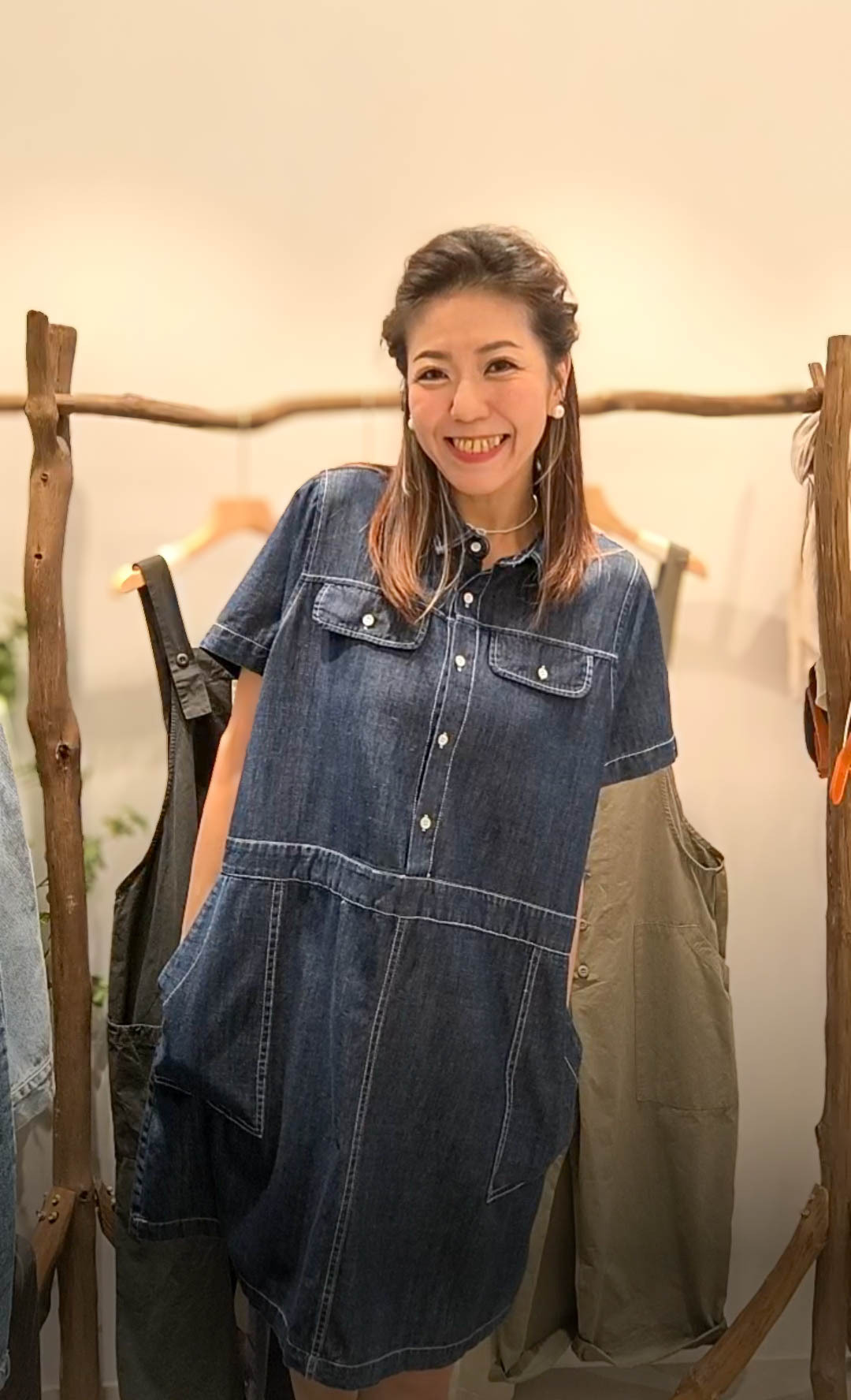 🥰PM_K5821  ▶️牛仔連身裙 👉B:120cm W:124cm H:130cm L:92cm
