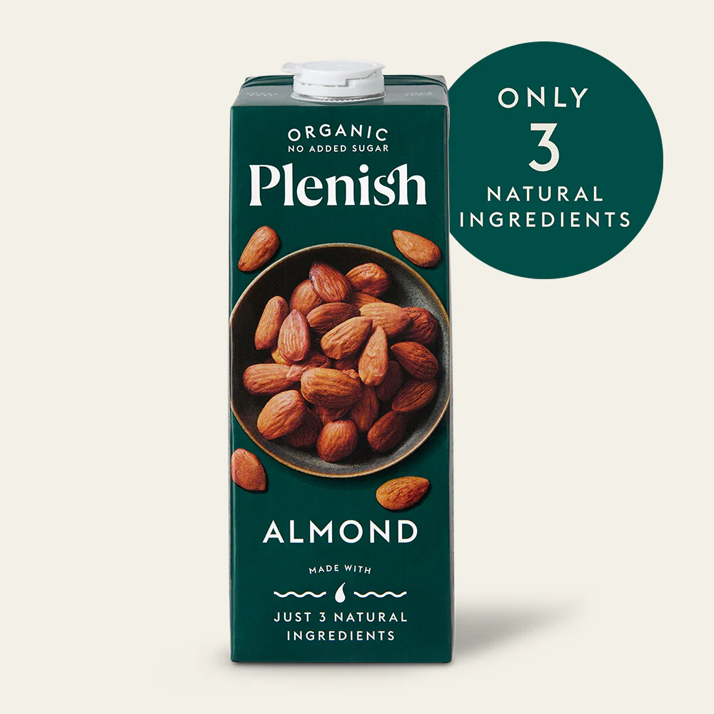 ［原箱：8盒優惠］Plenish - 無添加糖有機杏仁奶 (1L x8) (23001HK8)