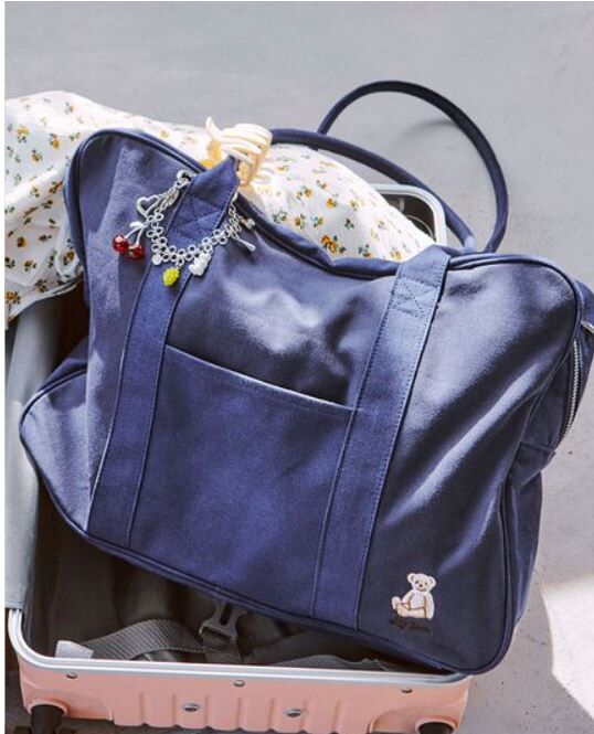 [預購] LILY BROWN Lily Bear 小熊刺繡旅行波士頓包