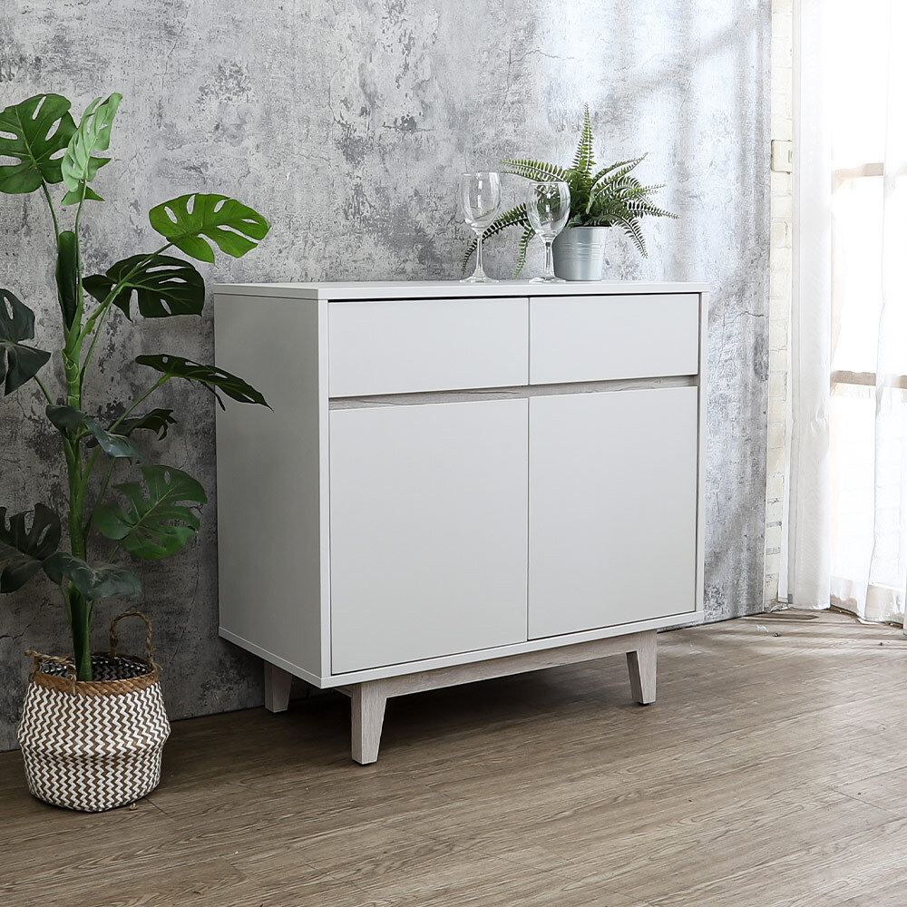 克萊妮2.7尺收納餐櫃/碗盤置物櫃/置物矮櫃/玄關櫃(下座)