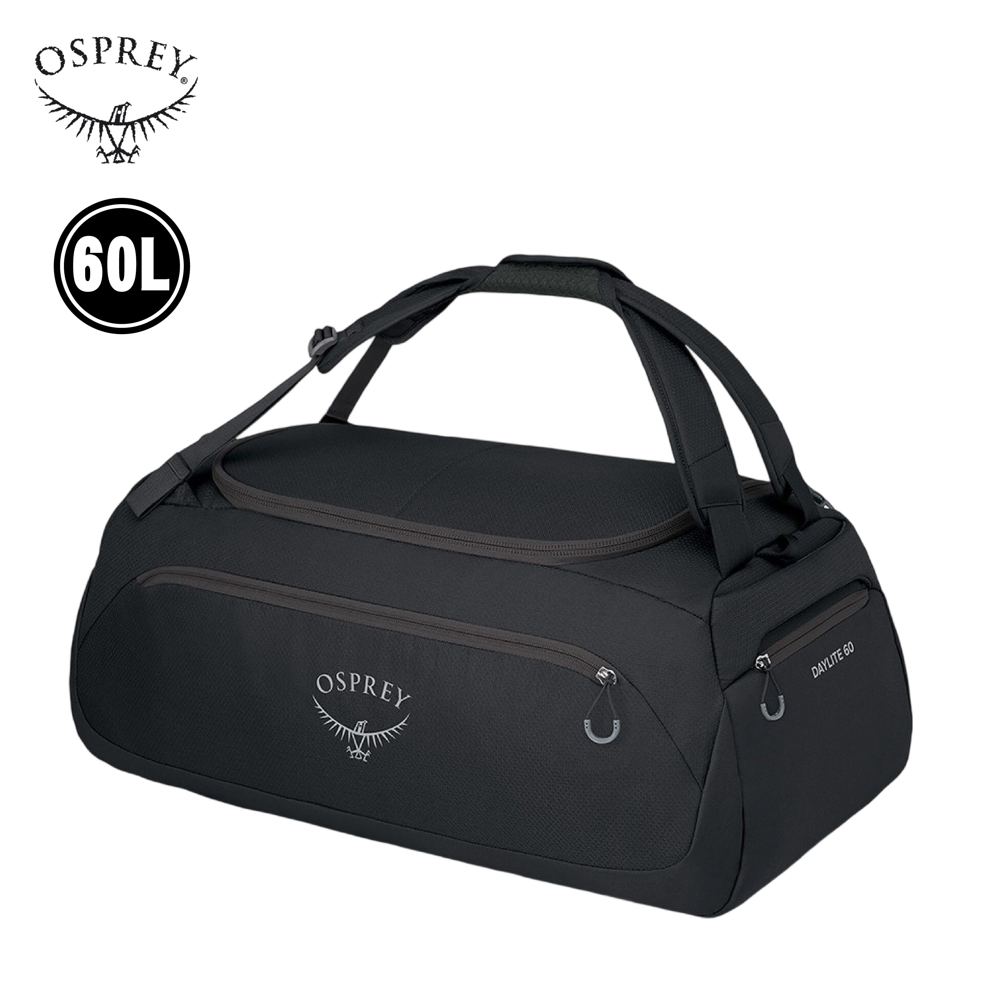 OSPREY 美國 Daylite Duffel 60L 行李袋 (黑色)  73OS006145